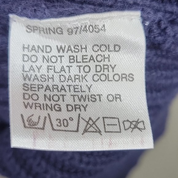 Timberland Heavy Knit Navy Blue Sweater, Size M - Picture 8 of 9